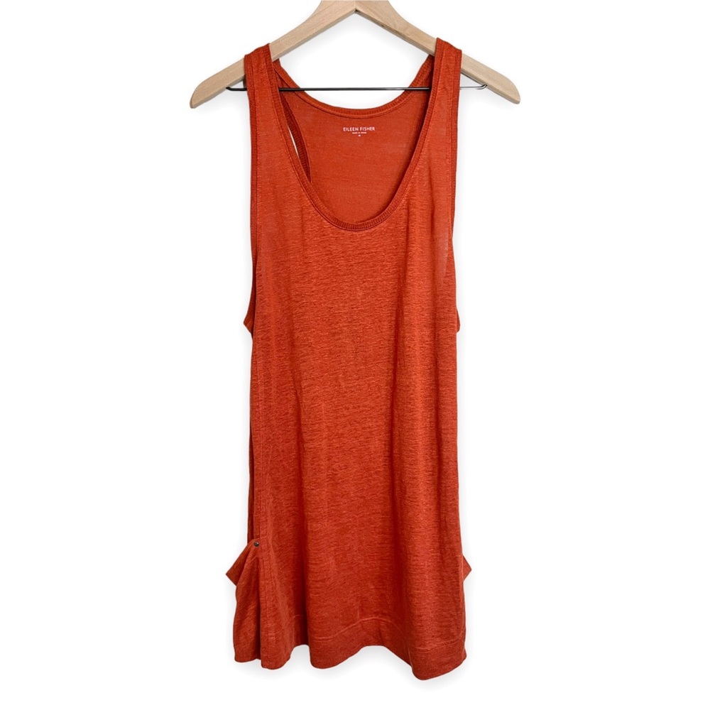 Eileen Fisher Linen Oversized Racerback Top